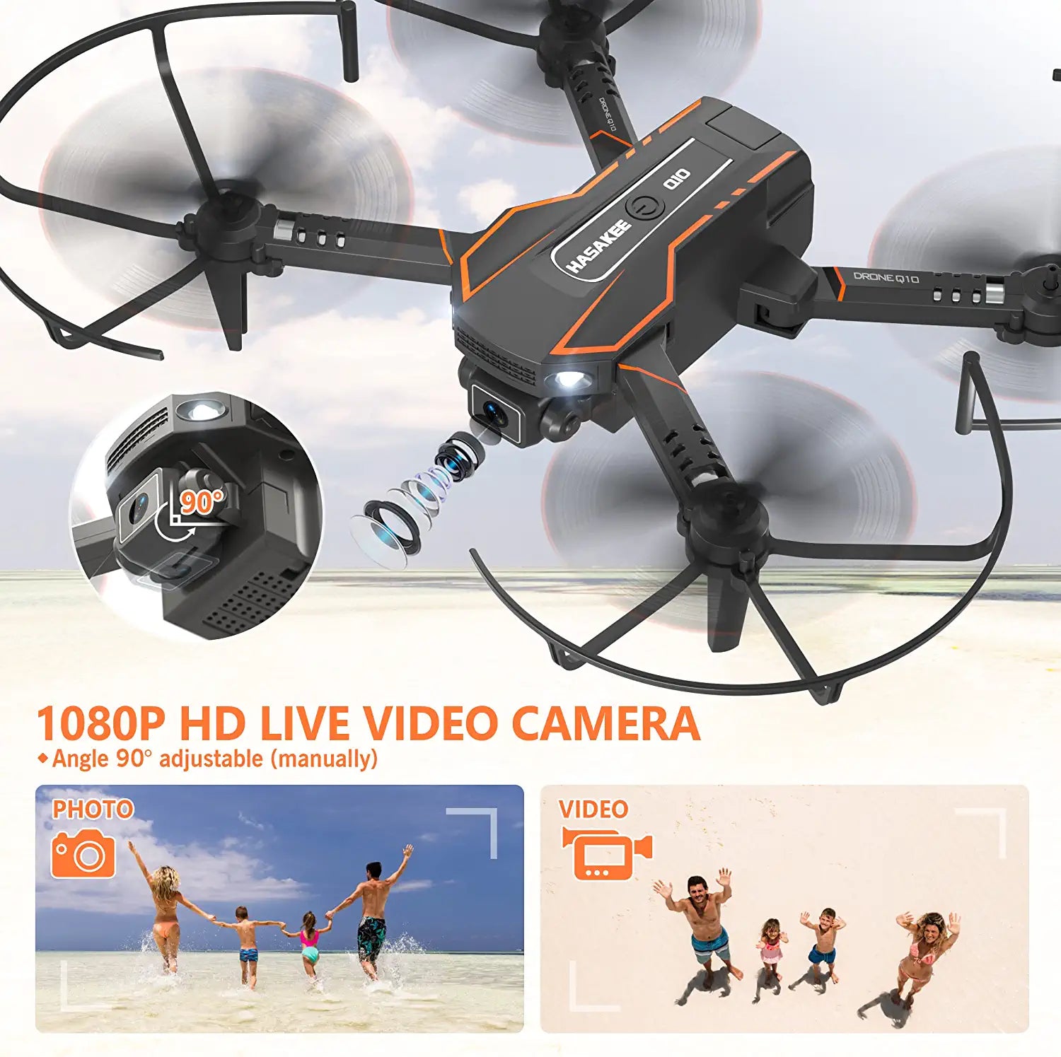 AVIALOGIC Mini Drone - with Camera for Kids, Remote Control Helicopter Toys Gifts for Boys Girls, FPV RC Quadcopter with 1080P HD Live Video Camera, Altitude Hold, Gravity Control, 2 Batteries 5 AVIALOGIC Mini Drone - with Camera for Kids, Remote Control Helicopter Toys Gifts for Boys Girls, FPV RC Quadcopter with 1080P HD Live Video Camera, Altitude Hold, Gravity Control, 2 Batteries - Image 5