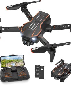 AVIALOGIC Mini Drone - with Camera for Kids, Remote Control Helicopter Toys Gifts for Boys Girls, FPV RC Quadcopter with 1080P HD Live Video Camera, Altitude Hold, Gravity Control, 2 Batteries