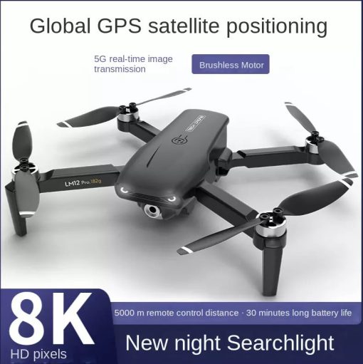 LM12 Drone - 8K HD Dual Camera Fpv Wifi 5g GPS Brushless Helicopter Professional obstacle avoidance rc dron — изображение 4