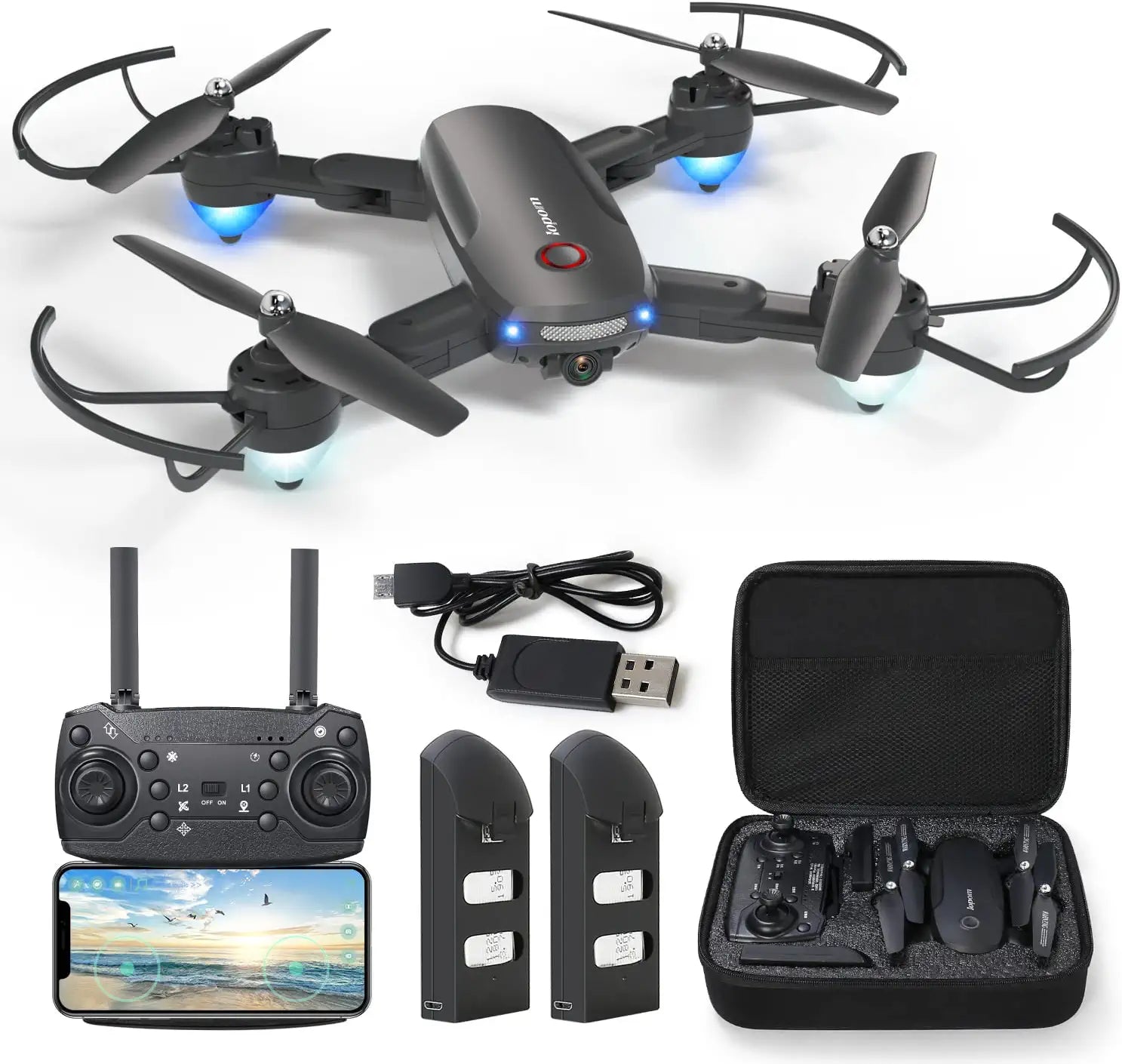 LOPOM X11 GPS Drone - with 4K CameranDual Camera 5G WiFi FPV Auto Return Follow Me Foldable Drone 40mins Flight Time Headless 1 LOPOM X11 GPS Drone - with 4K CameranDual Camera 5G WiFi FPV Auto Return Follow Me Foldable Drone 40mins Flight Time Headless