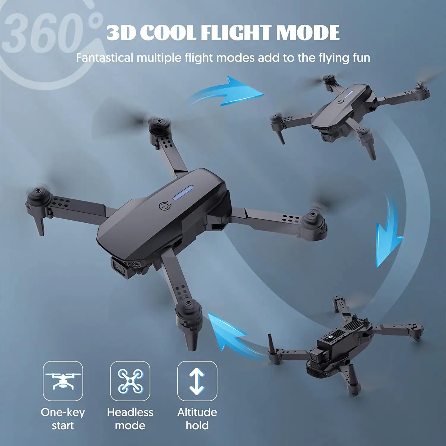 SUPFEEL A9002 Drones - with Camera for Adults 4k, Drones for Kids Beginners with Live Video RC Mini Drone with Camera Drones for Kids 8-12 Cool Ideas Boy Toys Gift 10-12 Years Old Teenage Support WiFi FPV 2 SUPFEEL A9002 Drones - with Camera for Adults 4k, Drones for Kids Beginners with Live Video RC Mini Drone with Camera Drones for Kids 8-12 Cool Ideas Boy Toys Gift 10-12 Years Old Teenage Support WiFi FPV - Image 2