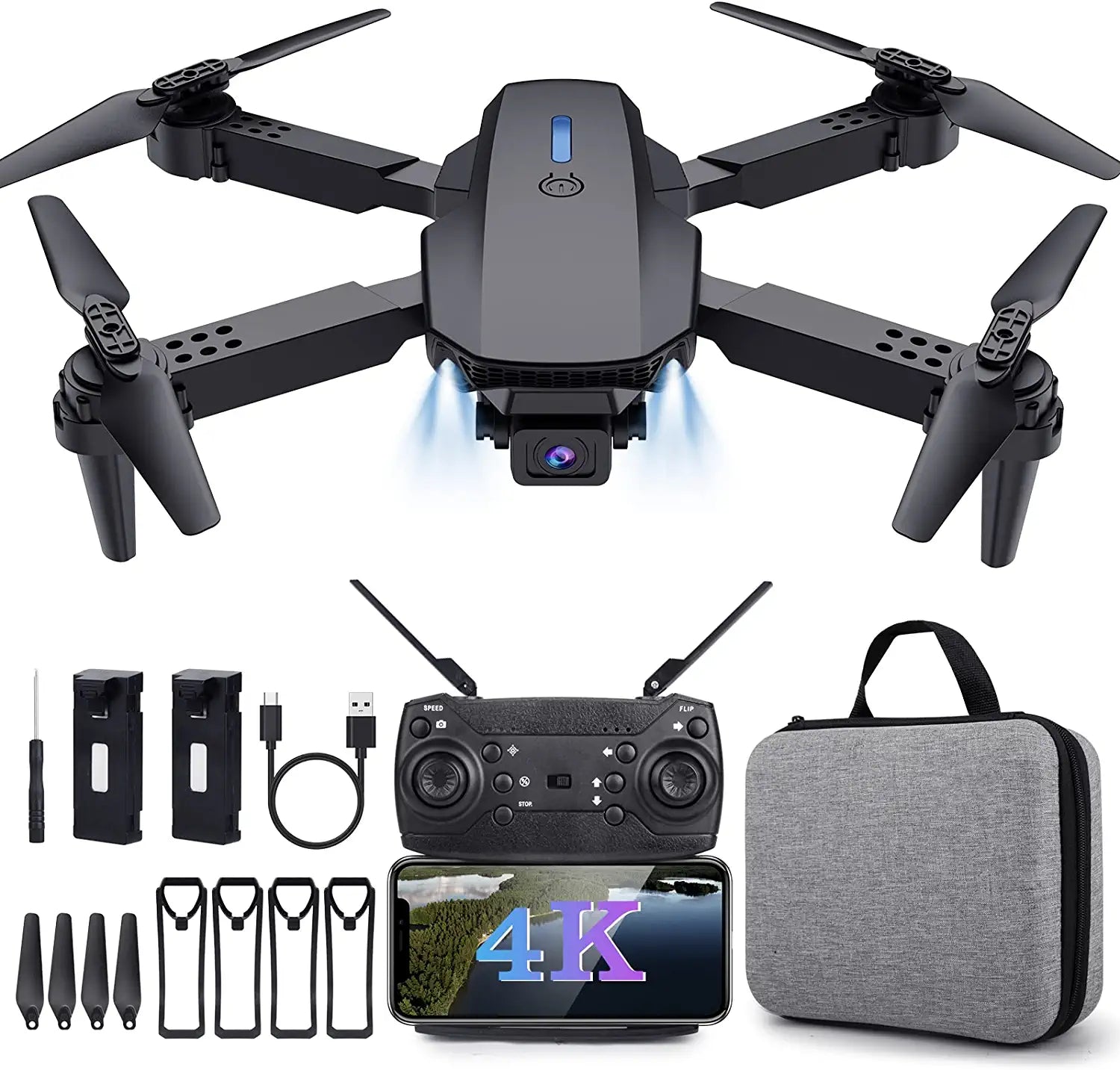 SUPFEEL A9002 Drones - with Camera for Adults 4k, Drones for Kids Beginners with Live Video RC Mini Drone with Camera Drones for Kids 8-12 Cool Ideas Boy Toys Gift 10-12 Years Old Teenage Support WiFi FPV 1 SUPFEEL A9002 Drones - with Camera for Adults 4k, Drones for Kids Beginners with Live Video RC Mini Drone with Camera Drones for Kids 8-12 Cool Ideas Boy Toys Gift 10-12 Years Old Teenage Support WiFi FPV