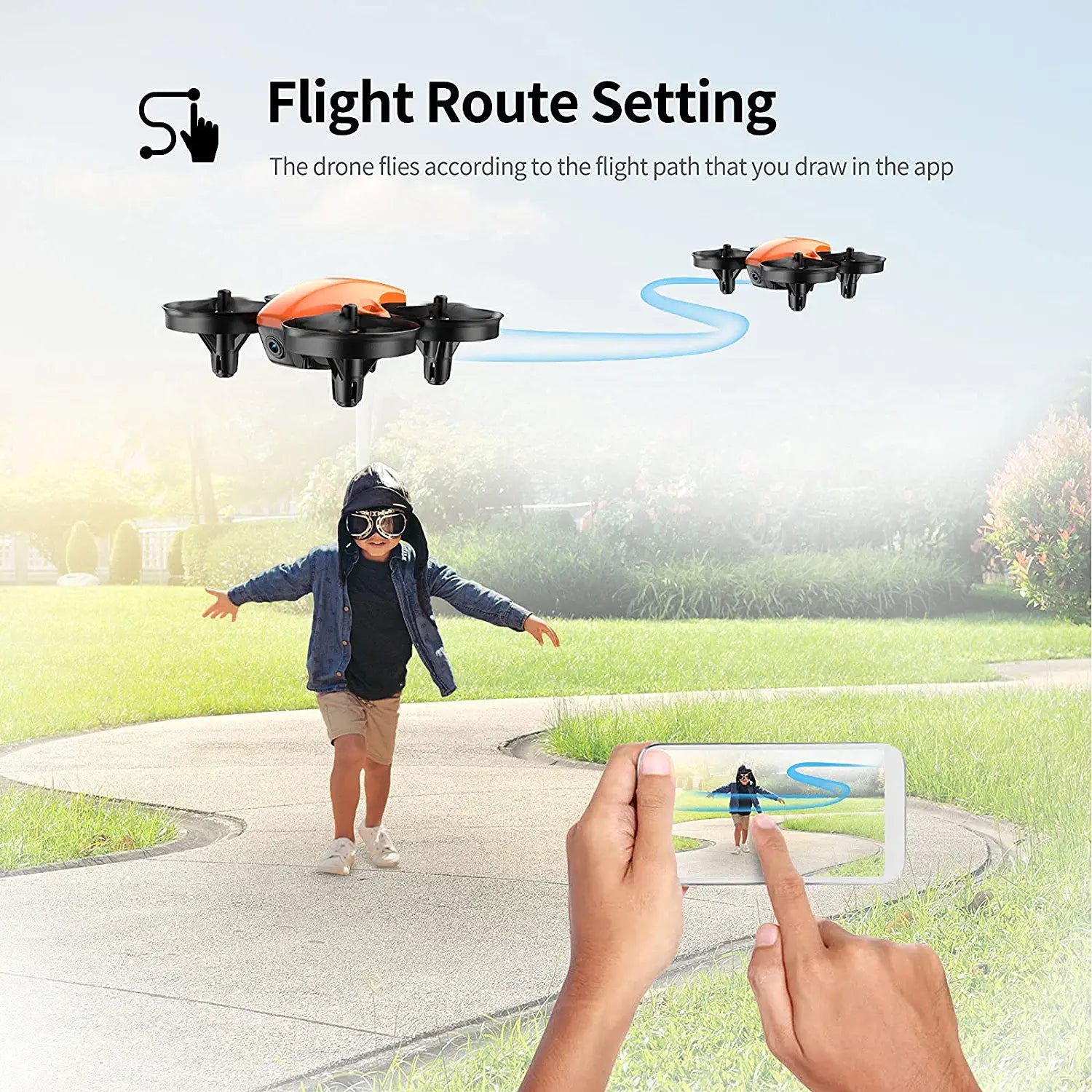 Potensic A20W Drone - for Kids, Mini Drone with Camera 720P HD, RC Drone, 3 Batteries with Altitude Hold, One Key Take Off, Easy for Beginners, Gravity Sensor, Headless Mode 6 Potensic A20W Drone - for Kids, Mini Drone with Camera 720P HD, RC Drone, 3 Batteries with Altitude Hold, One Key Take Off, Easy for Beginners, Gravity Sensor, Headless Mode - Image 6