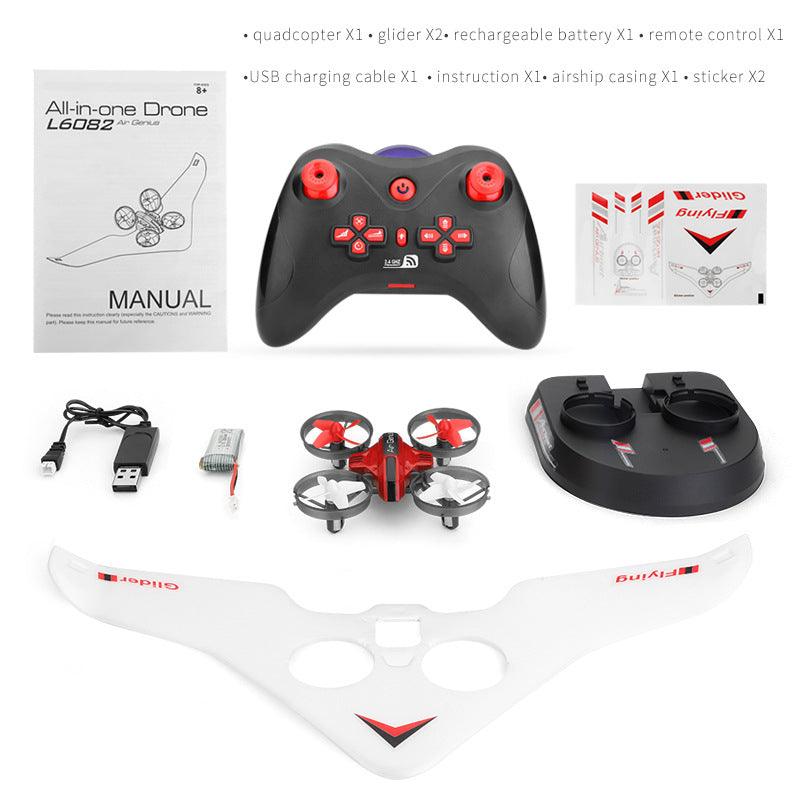 L6082 RC Drone - 2.4G Multi-functional Airplane Hovercraft 3 in 1 Quadcopter Radio Controlled Aircraft For Children 5 L6082 RC Drone - 2.4G Multi-functional Airplane Hovercraft 3 in 1 Quadcopter Radio Controlled Aircraft For Children - Image 5