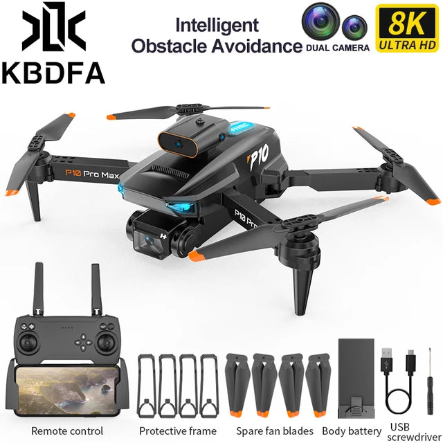 P10 Drone /P10 pro max drone - 8K Professional FPV Dual HD Camera ESC WIFI 5G Transmission Quadcopter Obstacle Avoidance Drone for Children 5 P10 Drone /P10 pro max drone - 8K Professional FPV Dual HD Camera ESC WIFI 5G Transmission Quadcopter Obstacle Avoidance Drone for Children - Image 5