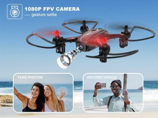 NEHEME NH530 Drones - With Camera for Adults Kids, FPV Drone with 1080P HD Camera , RC Quadcopter for Beginners with Gravity Sensor, Headless Mode, One Key Return/Take Off/Landing, Drone with 2 Batteries - صورة NEHEME NH530 Drones - With Camera for Adults Kids, FPV Drone with 1080P HD Camera , RC Quadcopter for Beginners with Gravity Sensor, Headless Mode, One Key Return/Take Off/Landing, Drone with 2 Batteries - صورة 9