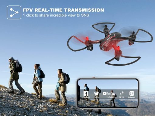 NEHEME NH530 Drones - With Camera for Adults Kids, FPV Drone with 1080P HD Camera , RC Quadcopter for Beginners with Gravity Sensor, Headless Mode, One Key Return/Take Off/Landing, Drone with 2 Batteries - صورة NEHEME NH530 Drones - With Camera for Adults Kids, FPV Drone with 1080P HD Camera , RC Quadcopter for Beginners with Gravity Sensor, Headless Mode, One Key Return/Take Off/Landing, Drone with 2 Batteries - صورة 8