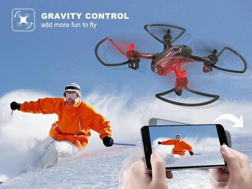 NEHEME NH530 Drones - With Camera for Adults Kids, FPV Drone with 1080P HD Camera , RC Quadcopter for Beginners with Gravity Sensor, Headless Mode, One Key Return/Take Off/Landing, Drone with 2 Batteries - صورة NEHEME NH530 Drones - With Camera for Adults Kids, FPV Drone with 1080P HD Camera , RC Quadcopter for Beginners with Gravity Sensor, Headless Mode, One Key Return/Take Off/Landing, Drone with 2 Batteries - صورة 5