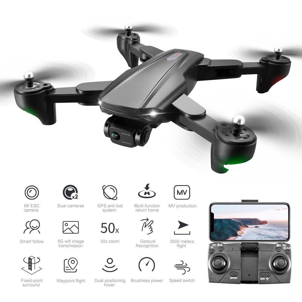 R20 Drone - 2024 New 6K Professional High-definition Camera GPS 5G Aerial Photography 4-axis Aircraft Folding Remote Control Toy 10 R20 Drone - 2024 New 6K Professional High-definition Camera GPS 5G Aerial Photography 4-axis Aircraft Folding Remote Control Toy - Image 10