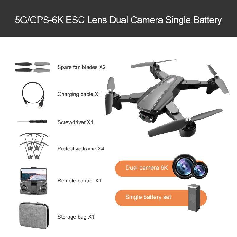 R20 Drone - 2024 New 6K Professional High-definition Camera GPS 5G Aerial Photography 4-axis Aircraft Folding Remote Control Toy 6 R20 Drone - 2024 New 6K Professional High-definition Camera GPS 5G Aerial Photography 4-axis Aircraft Folding Remote Control Toy - Image 6
