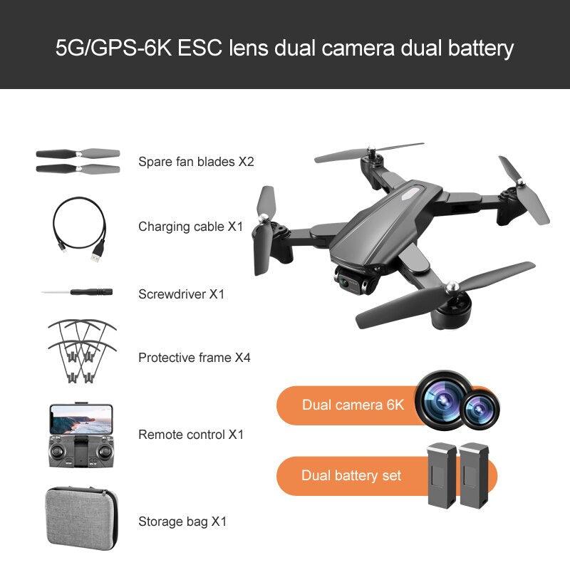 R20 Drone - 2024 New 6K Professional High-definition Camera GPS 5G Aerial Photography 4-axis Aircraft Folding Remote Control Toy 3 R20 Drone - 2024 New 6K Professional High-definition Camera GPS 5G Aerial Photography 4-axis Aircraft Folding Remote Control Toy - Image 3