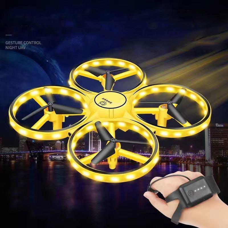 Hand Controlled Drone - RC Mini Quadcopter Gesture Flying LED Lights Altitude Hold Watch Control Children Toys Birthday Gifts 5 Hand Controlled Drone - RC Mini Quadcopter Gesture Flying LED Lights Altitude Hold Watch Control Children Toys Birthday Gifts - صورة Hand Controlled Drone - RC Mini Quadcopter Gesture Flying LED Lights Altitude Hold Watch Control Children Toys Birthday Gifts - صورة 5