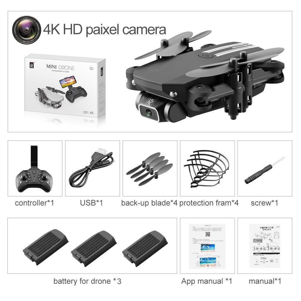 XKJ Mini Drone 4K 1080P 480P Camera RC Foldable Quadcopter WiFi Fpv Air Pressure Altitude Hold Black And Gray Dron Toy For Kids 24 XKJ Mini Drone 4K 1080P 480P Camera RC Foldable Quadcopter WiFi Fpv Air Pressure Altitude Hold Black And Gray Dron Toy For Kids - Image 24