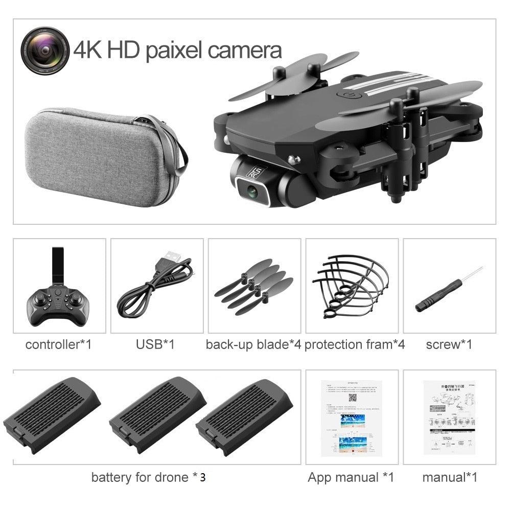 XKJ Mini Drone 4K 1080P 480P Camera RC Foldable Quadcopter WiFi Fpv Air Pressure Altitude Hold Black And Gray Dron Toy For Kids 5 XKJ Mini Drone 4K 1080P 480P Camera RC Foldable Quadcopter WiFi Fpv Air Pressure Altitude Hold Black And Gray Dron Toy For Kids - Image 5