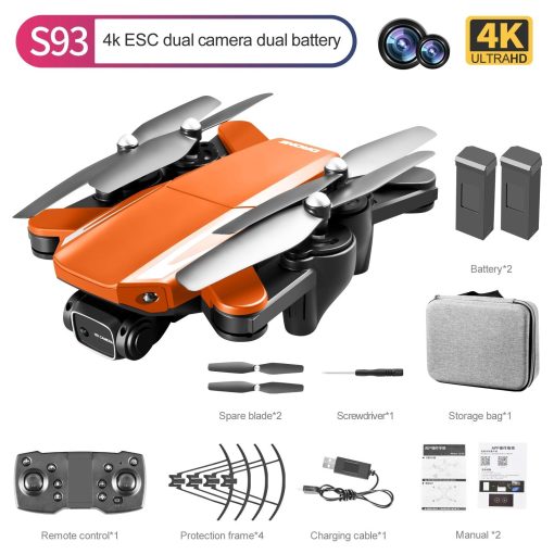 S93 Drone - 4K HD WIFI FPV Drone 1080P Camera Height Hold RC Foldable Quadcopter Dron Rc Helicopter Drone Gift Toy 4 S93 Drone - 4K HD WIFI FPV Drone 1080P Camera Height Hold RC Foldable Quadcopter Dron Rc Helicopter Drone Gift Toy - Image 4