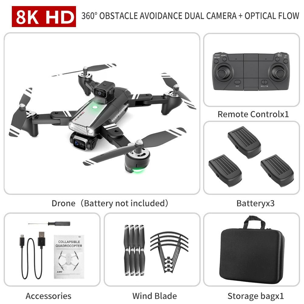 HJ69 Max Drone - 8K Hd Dual Camera 2KM 5G Wifi Fpv Intelligent Obstacle Professional Dron Remote Control Quadcopter Helicopters Toys 7 HJ69 Max Drone - 8K Hd Dual Camera 2KM 5G Wifi Fpv Intelligent Obstacle Professional Dron Remote Control Quadcopter Helicopters Toys - Image 7
