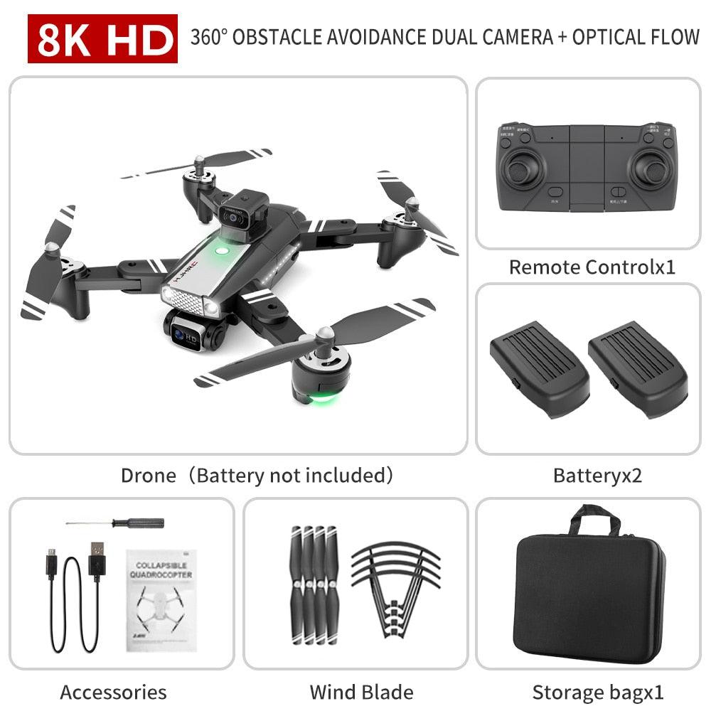HJ69 Max Drone - 8K Hd Dual Camera 2KM 5G Wifi Fpv Intelligent Obstacle Professional Dron Remote Control Quadcopter Helicopters Toys 5 HJ69 Max Drone - 8K Hd Dual Camera 2KM 5G Wifi Fpv Intelligent Obstacle Professional Dron Remote Control Quadcopter Helicopters Toys - Image 5