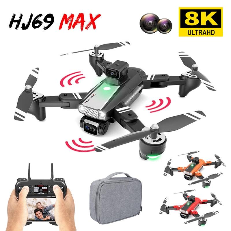 HJ69 Max Drone - 8K Hd Dual Camera 2KM 5G Wifi Fpv Intelligent Obstacle Professional Dron Remote Control Quadcopter Helicopters Toys 2 HJ69 Max Drone - 8K Hd Dual Camera 2KM 5G Wifi Fpv Intelligent Obstacle Professional Dron Remote Control Quadcopter Helicopters Toys - Image 2