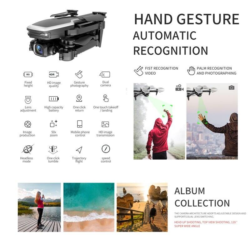 S171 Pro Drone - 2.4G Mini Drone With Camera 4k HD Dual Camera Pro Fpv Altitude Hold Wifi Foldable Quadcopter Flight RC Helicopter Toy Xmas Gift - صورة S171 Pro Drone - 2.4G Mini Drone With Camera 4k HD Dual Camera Pro Fpv Altitude Hold Wifi Foldable Quadcopter Flight RC Helicopter Toy Xmas Gift - صورة 12