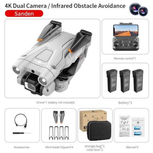 KF610 Drone - 4K Obstacle Avoidance Drone Dual-Camera Folding Quadcopter Toy Gift Gifts - Image 8