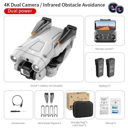KF610 Drone - 4K Obstacle Avoidance Drone Dual-Camera Folding Quadcopter Toy Gift Gifts - Image 7