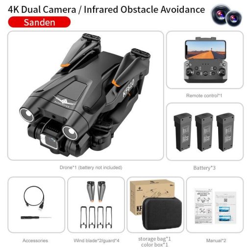 KF610 Drone - 4K Obstacle Avoidance Drone Dual-Camera Folding Quadcopter Toy Gift Gifts - Image 6