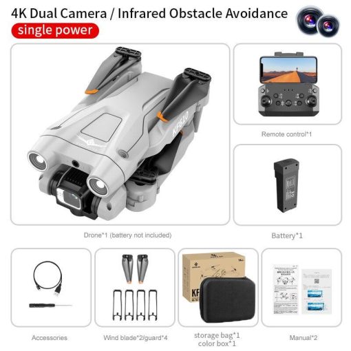 KF610 Drone - 4K Obstacle Avoidance Drone Dual-Camera Folding Quadcopter Toy Gift Gifts - Image 5