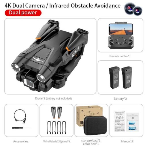 KF610 Drone - 4K Obstacle Avoidance Drone Dual-Camera Folding Quadcopter Toy Gift Gifts - Image 3