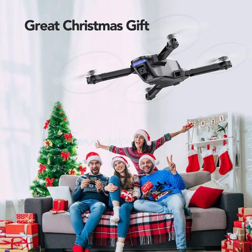 Potensic P4 Foldable Drone - with Camera for Adults Beginners, FPV 1080P HD WiFi Remote Control Quadcopter with 40 Mins 2 Batteries, Altitude Hold, Gravity Control, Trajectory Flight, Headless Mode — изображение 7