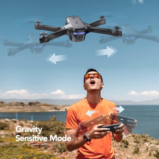 Potensic P4 Foldable Drone - with Camera for Adults Beginners, FPV 1080P HD WiFi Remote Control Quadcopter with 40 Mins 2 Batteries, Altitude Hold, Gravity Control, Trajectory Flight, Headless Mode — изображение 5