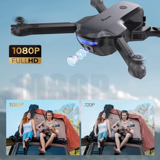 Potensic P4 Foldable Drone - with Camera for Adults Beginners, FPV 1080P HD WiFi Remote Control Quadcopter with 40 Mins 2 Batteries, Altitude Hold, Gravity Control, Trajectory Flight, Headless Mode — изображение 4