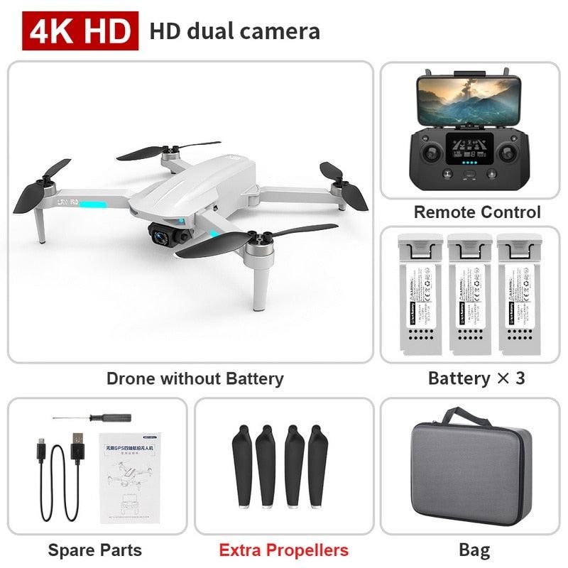 L700 PRO Drone - GPS FPV 1.2Km Drone 4K Professional Dual HD Camera Aerial Photography Brushless Motor Foldable Quadcopter Toys 9 L700 PRO Drone - GPS FPV 1.2Km Drone 4K Professional Dual HD Camera Aerial Photography Brushless Motor Foldable Quadcopter Toys - الصورة 9