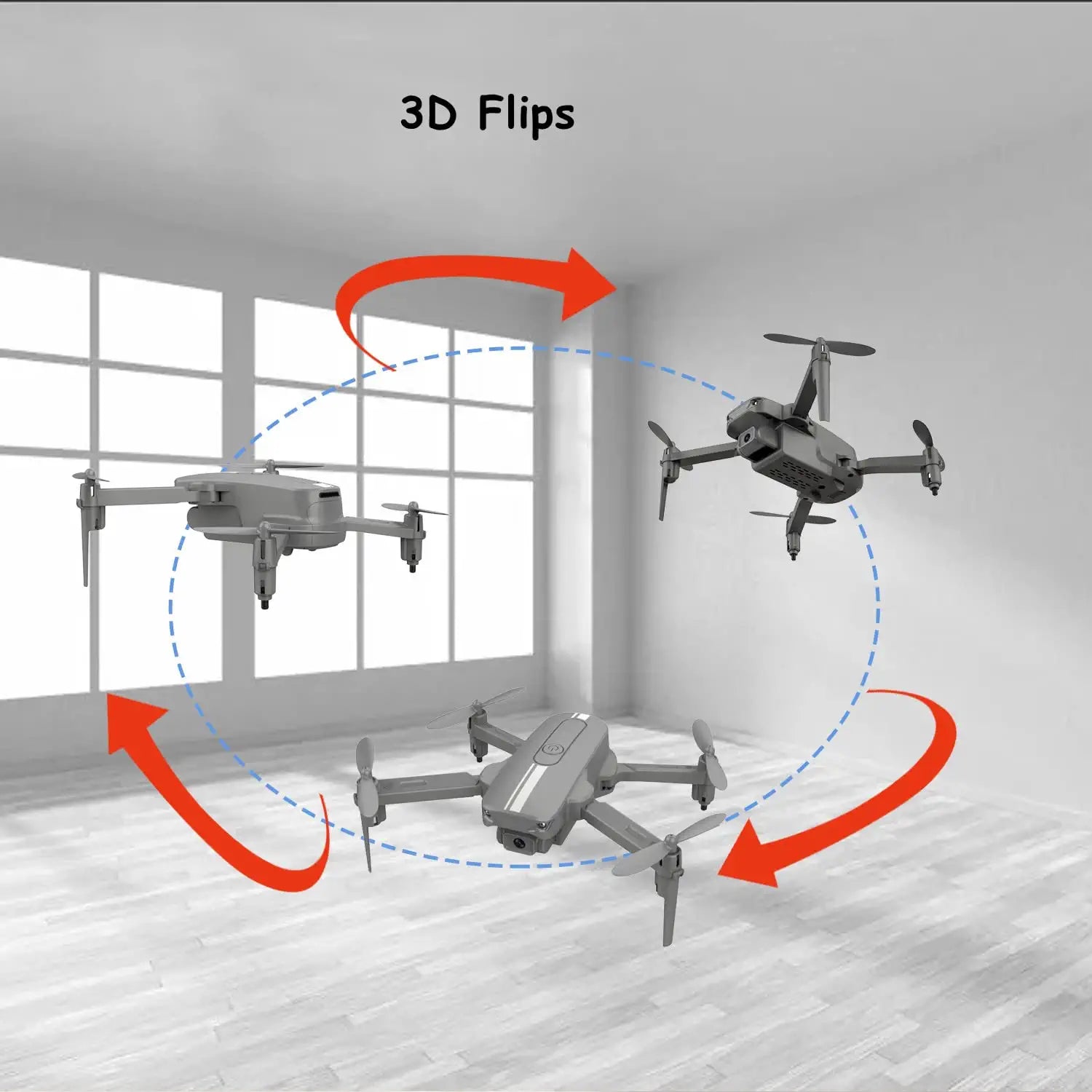 Zuhafa S17 Mini Drone - for Adults/Kids,720P HD FPV Camera,Altitude Hold, Headless Mode, One Key Start/Landing, Speed Adjustment, 3D Flips 2 Batteries, Remote Control Toys Gifts for Kids or Beginners 7 Zuhafa S17 Mini Drone - for Adults/Kids,720P HD FPV Camera,Altitude Hold, Headless Mode, One Key Start/Landing, Speed Adjustment, 3D Flips 2 Batteries, Remote Control Toys Gifts for Kids or Beginners — изображение 7