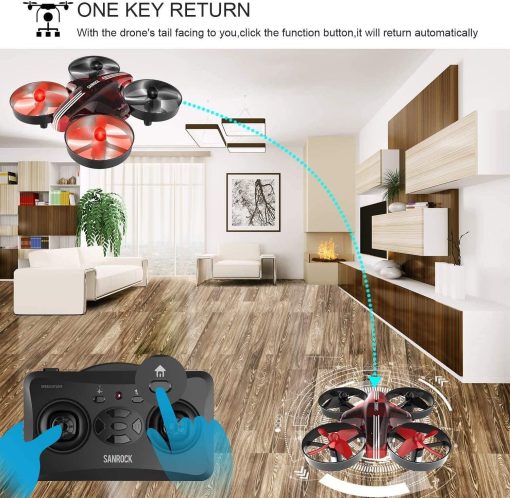 SANROCK GD65A Drone - for Kids and Beginners, RC Helicopter Support Headless Mode, Altitude Hold, 3D Flip, One key return, with 2 Batteries, Great Gift/Toys for Boys and Girls - Image 11
