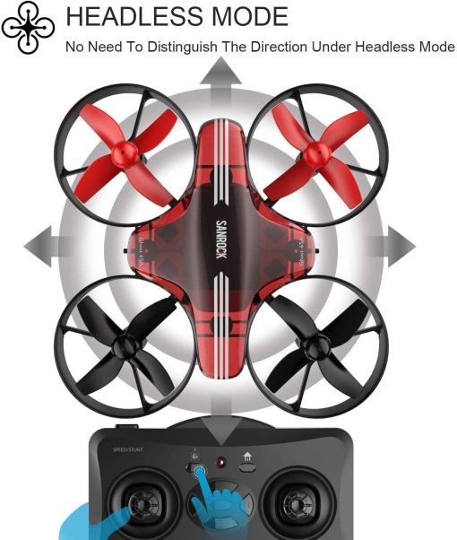 SANROCK GD65A Drone - for Kids and Beginners, RC Helicopter Support Headless Mode, Altitude Hold, 3D Flip, One key return, with 2 Batteries, Great Gift/Toys for Boys and Girls - Image 6
