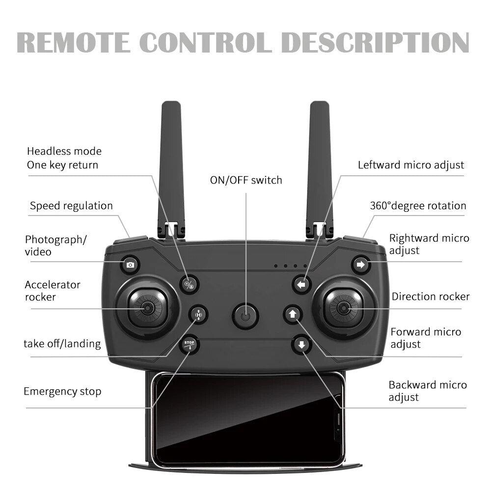 HJ96 Drone - HD 1080P 4K Dual Camera Switching Wifi FPV Drones Altitude Hold Quadcopter Toys For Beginner 24 HJ96 Drone - HD 1080P 4K Dual Camera Switching Wifi FPV Drones Altitude Hold Quadcopter Toys For Beginner - Image 24