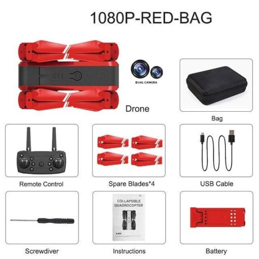 HJ96 Drone - HD 1080P 4K Dual Camera Switching Wifi FPV Drones Altitude Hold Quadcopter Toys For Beginner 9 HJ96 Drone - HD 1080P 4K Dual Camera Switching Wifi FPV Drones Altitude Hold Quadcopter Toys For Beginner - صورة HJ96 Drone - HD 1080P 4K Dual Camera Switching Wifi FPV Drones Altitude Hold Quadcopter Toys For Beginner - صورة 9