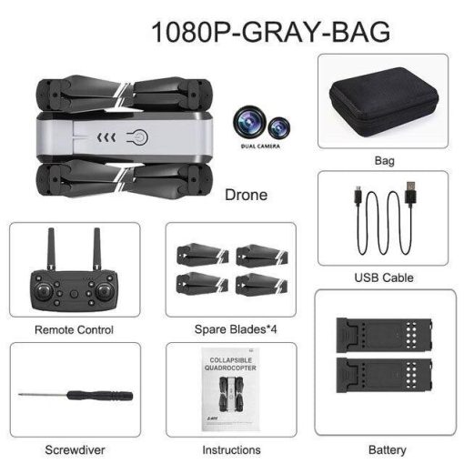 HJ96 Drone - HD 1080P 4K Dual Camera Switching Wifi FPV Drones Altitude Hold Quadcopter Toys For Beginner 8 HJ96 Drone - HD 1080P 4K Dual Camera Switching Wifi FPV Drones Altitude Hold Quadcopter Toys For Beginner - صورة HJ96 Drone - HD 1080P 4K Dual Camera Switching Wifi FPV Drones Altitude Hold Quadcopter Toys For Beginner - صورة 8