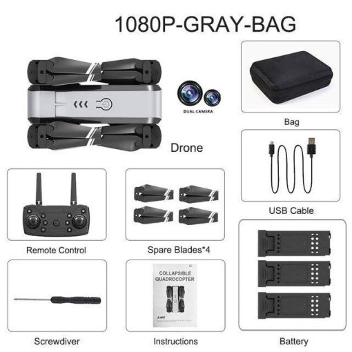 HJ96 Drone - HD 1080P 4K Dual Camera Switching Wifi FPV Drones Altitude Hold Quadcopter Toys For Beginner 7 HJ96 Drone - HD 1080P 4K Dual Camera Switching Wifi FPV Drones Altitude Hold Quadcopter Toys For Beginner - صورة HJ96 Drone - HD 1080P 4K Dual Camera Switching Wifi FPV Drones Altitude Hold Quadcopter Toys For Beginner - صورة 7