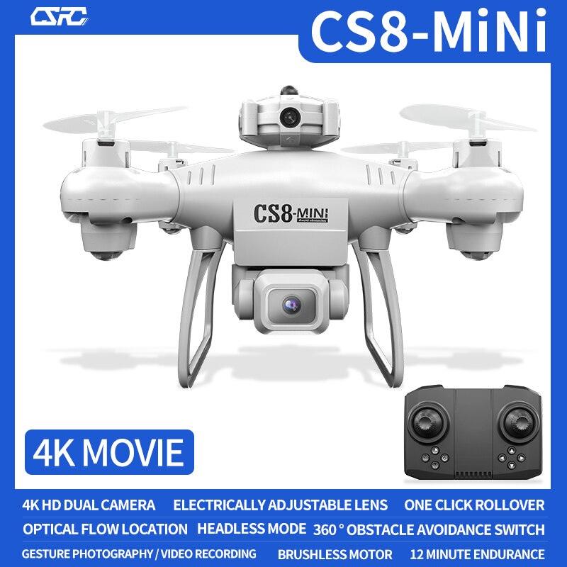 CS8 Drone - 4K двойная камера HD Profesional Obstacle Avoidance 360 ° RC Wide Angle Adjustable ESC RC Quadcopter Toy For Gift 4 CS8 Drone - 4K Double Camera HD Profesional Obstacle Avoidance 360° RC Wide Angle Adjustable ESC RC Quadcopter Toy For Gift — изображение 4