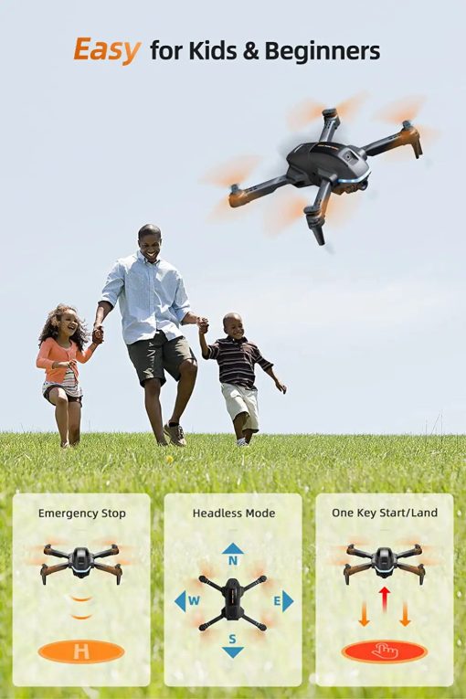 Hilldow D13 Camera Drone - 1080P Camera,Intelligent Obstacle Sensing, LED Headlights, RC Quadcopter 24 Min Long Flight Time in 3 Batteries - صورة Hilldow D13 Camera Drone - 1080P Camera,Intelligent Obstacle Sensing, LED Headlights, RC Quadcopter 24 Min Long Flight Time in 3 Batteries - صورة 7