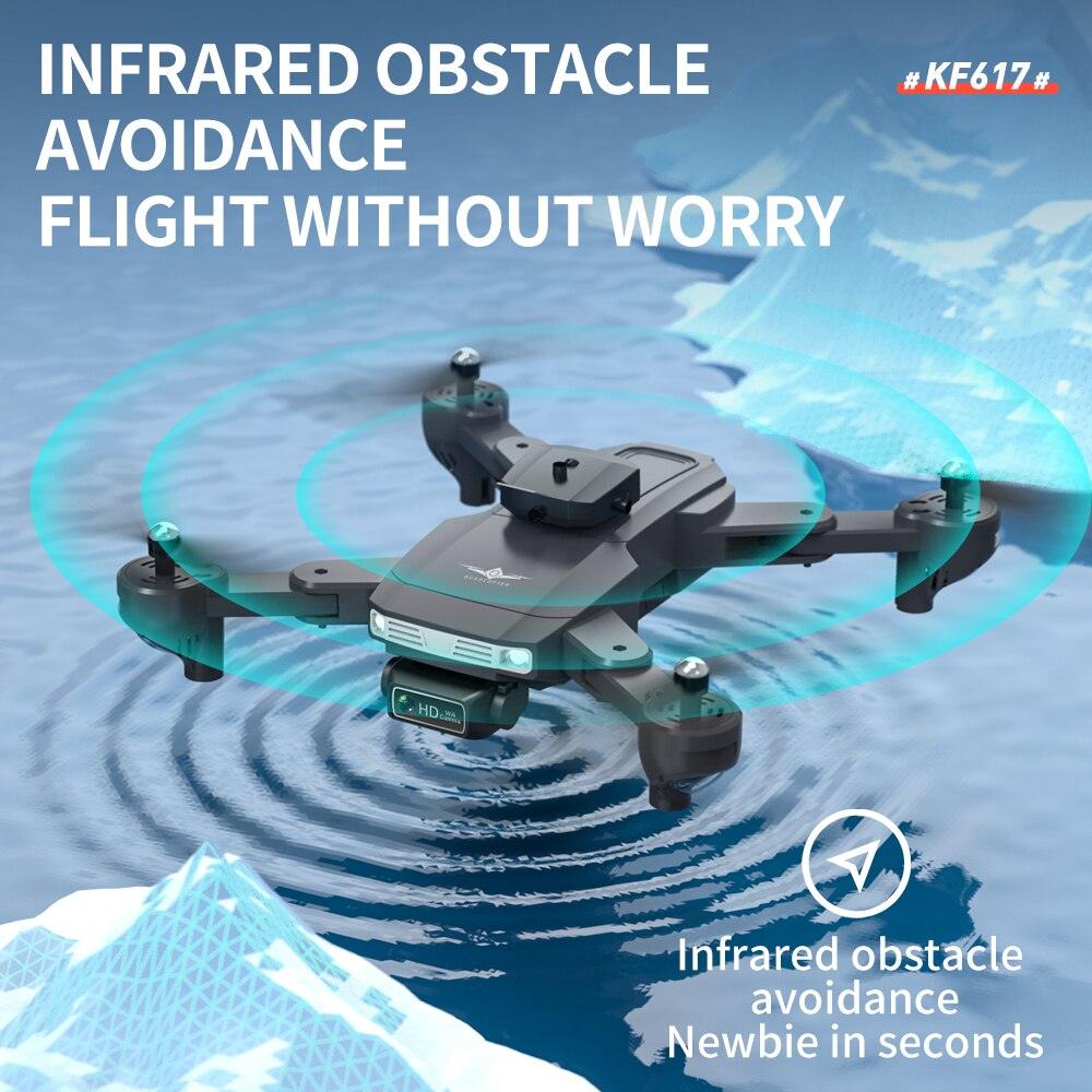 KF617 Drone - 4K Profesional 2.4G WiFi HD Dual Camera With Obstacle Avoidance Foldable Quadcopter RC Helicopter Toys 17 KF617 Drone - 4K Profesional 2.4G WiFi HD Dual Camera With Obstacle Avoidance Foldable Quadcopter RC Helicopter Toys - Image 17