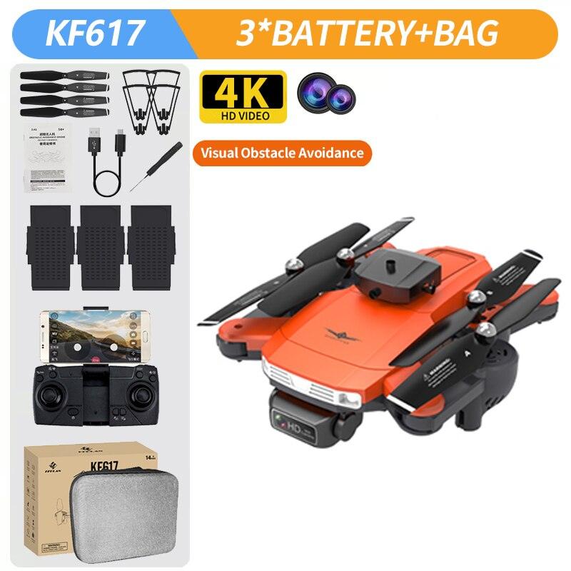 KF617 Drone - 4K Profesional 2.4G WiFi HD Dual Camera With Obstacle Avoidance Foldable Quadcopter RC Helicopter Toys 14 KF617 Drone - 4K Profesional 2.4G WiFi HD Dual Camera With Obstacle Avoidance Foldable Quadcopter RC Helicopter Toys - Image 14