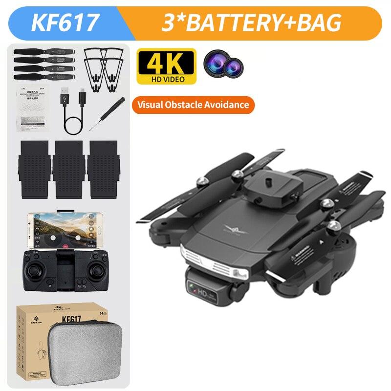 KF617 Drone - 4K Profesional 2.4G WiFi HD Dual Camera With Obstacle Avoidance Foldable Quadcopter RC Helicopter Toys 13 KF617 Drone - 4K Profesional 2.4G WiFi HD Dual Camera With Obstacle Avoidance Foldable Quadcopter RC Helicopter Toys - Image 13