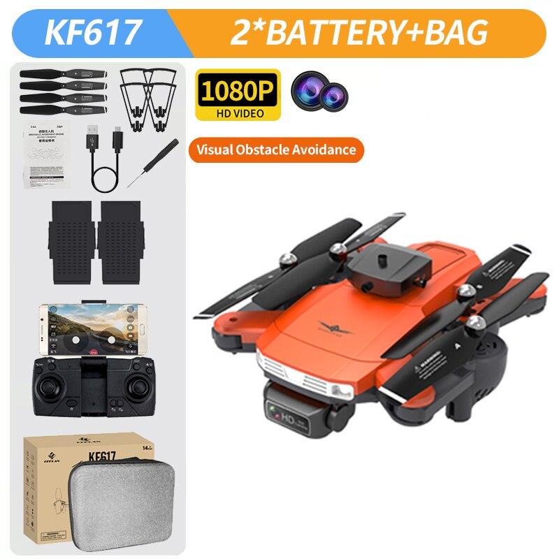KF617 Drone - 4K Profesional 2.4G WiFi HD Dual Camera With Obstacle Avoidance Foldable Quadcopter RC Helicopter Toys 9 KF617 Drone - 4K Profesional 2.4G WiFi HD Dual Camera With Obstacle Avoidance Foldable Quadcopter RC Helicopter Toys - Image 9
