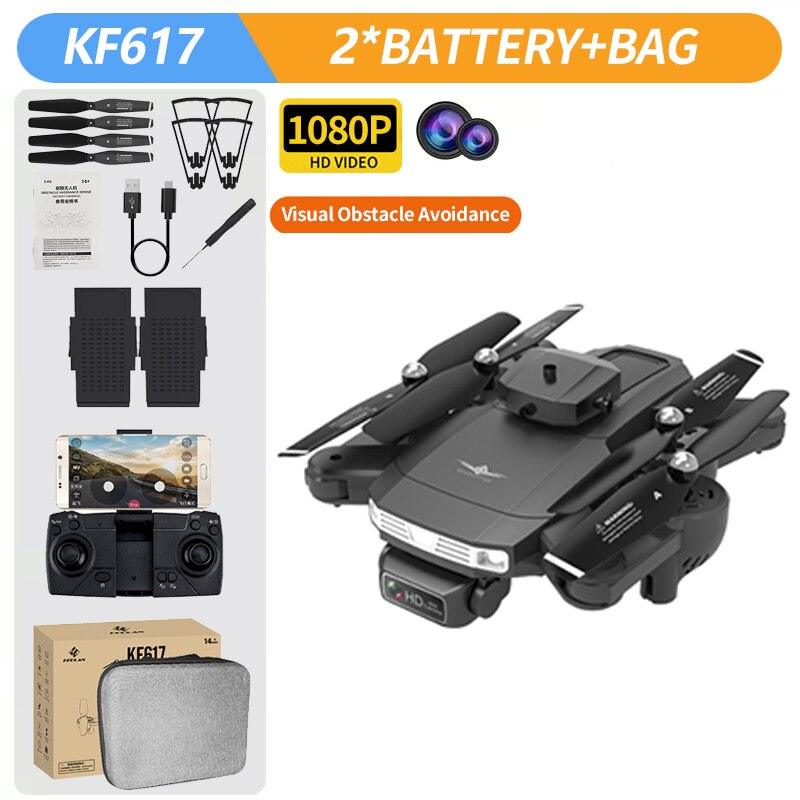 KF617 Drone - 4K Profesional 2.4G WiFi HD Dual Camera With Obstacle Avoidance Foldable Quadcopter RC Helicopter Toys 6 KF617 Drone - 4K Profesional 2.4G WiFi HD Dual Camera With Obstacle Avoidance Foldable Quadcopter RC Helicopter Toys - Image 6