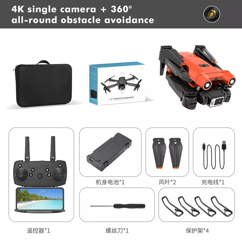 E63 Drone - RC Drone Obstacle Avoidance Optical Mini RC Quadcopter Drone with 4K Dual HD Camera and GPS 6 E63 Drone - RC Drone Obstacle Avoidance Optical Mini RC Quadcopter Drone with 4K Dual HD Camera and GPS - Image 6