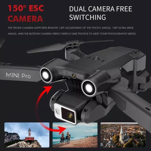E63 Drone - RC Drone Obstacle Avoidance Optical Mini RC Quadcopter Drone with 4K Dual HD Camera and GPS 3 E63 Drone - RC Drone Obstacle Avoidance Optical Mini RC Quadcopter Drone with 4K Dual HD Camera and GPS — изображение 3