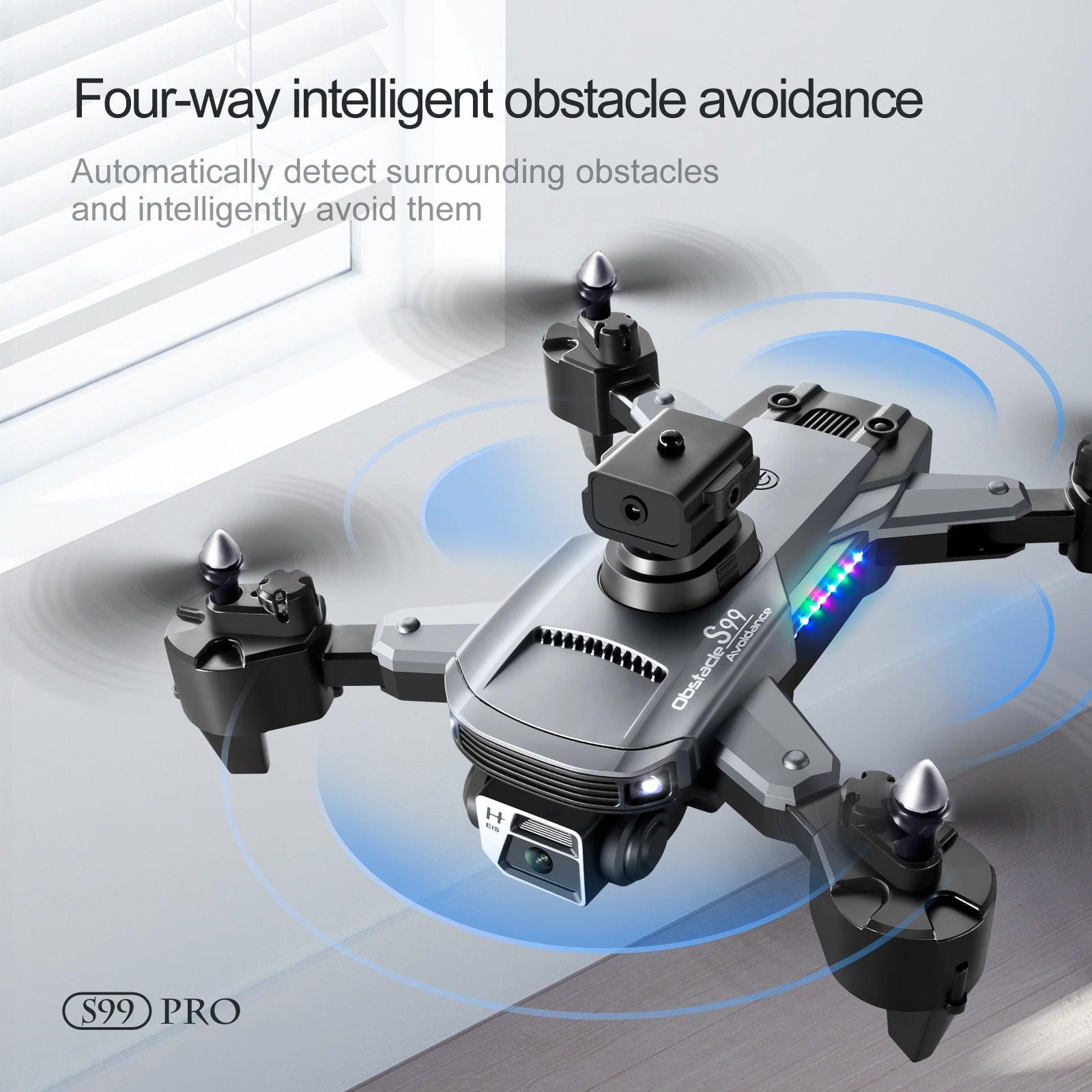 S99 Drone - Dual 4K HD WIFI FPV 2.4GHz Four-Sided Obstacle Avoidance With Light Four-Axis Folding Remote Control Helicopter Toy 24 S99 Drone - Dual 4K HD WIFI FPV 2.4GHz Four-Sided Obstacle Avoidance With Light Four-Axis Folding Remote Control Helicopter Toy - Image 24