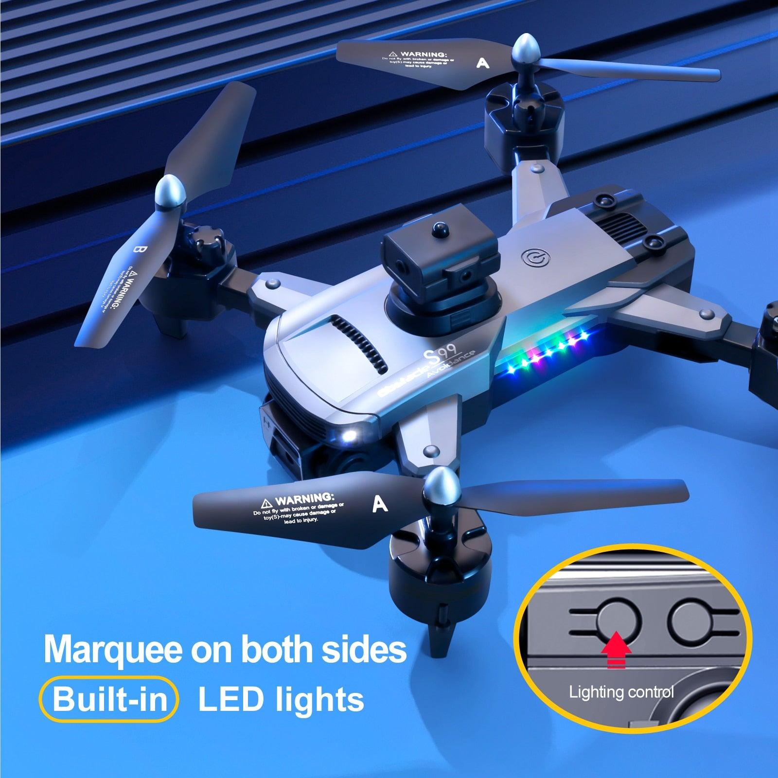 S99 Drone - Dual 4K HD WIFI FPV 2.4GHz Four-Sided Obstacle Avoidance With Light Four-Axis Folding Remote Control Helicopter Toy 21 S99 Drone - Dual 4K HD WIFI FPV 2.4GHz Four-Sided Obstacle Avoidance With Light Four-Axis Folding Remote Control Helicopter Toy - Image 21